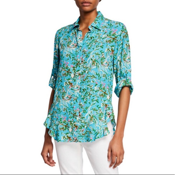 Finley Classic Roll Sleeve Kyoto Floral Shirt - Picture 2 of 2